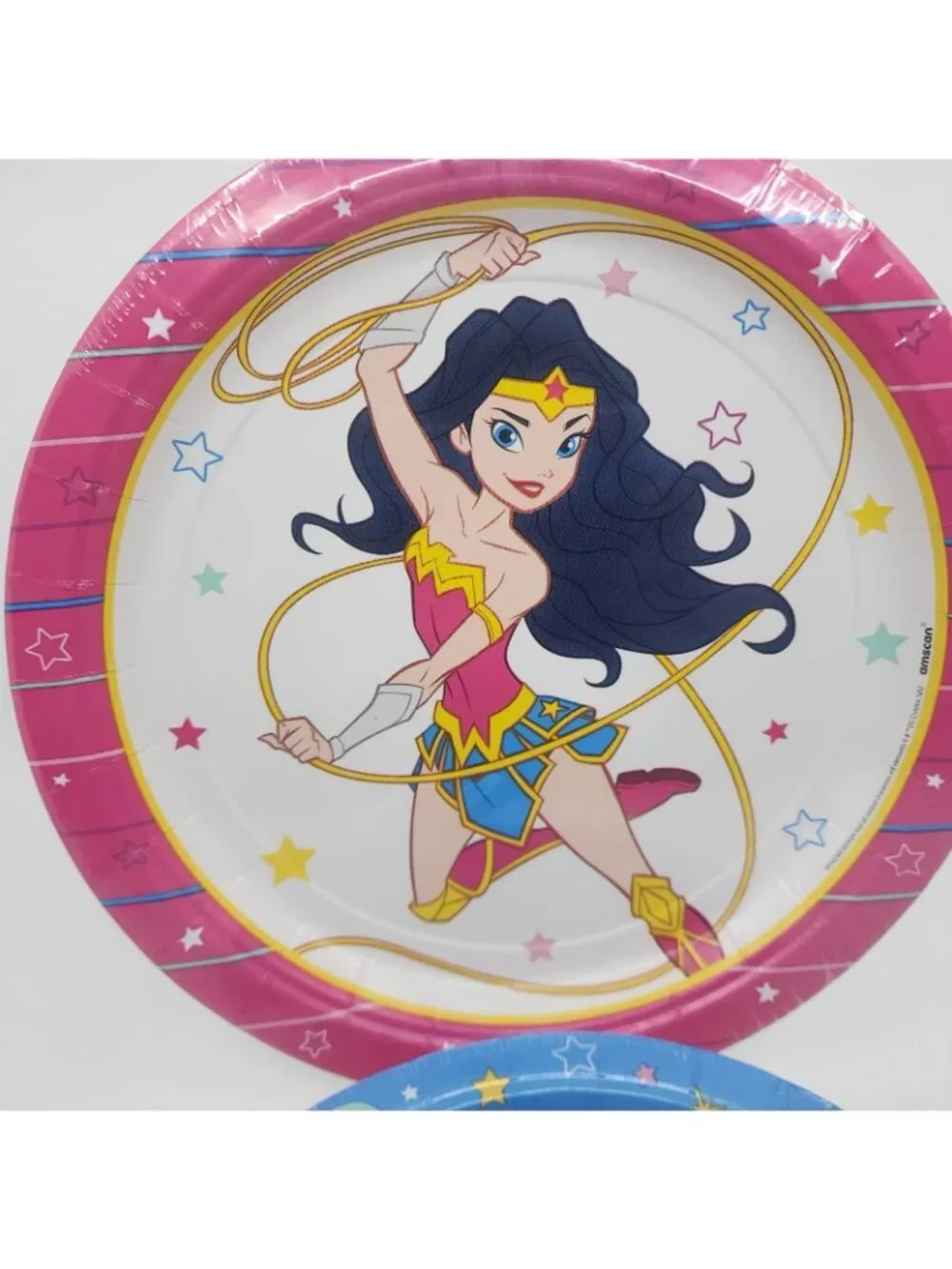 Wonder Woman WW Birthday Party Dessert Paper Plates DC Comics 8-Count Lot of 2